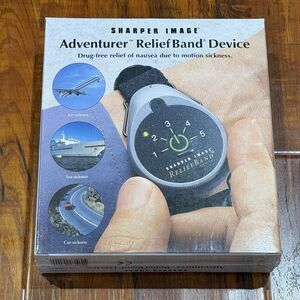 Sharper Image Adventurer RB-RLTSI Relief Band Nausea Motion Sickness Device New